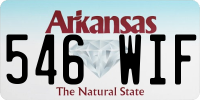 AR license plate 546WIF