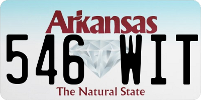 AR license plate 546WIT