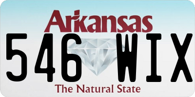 AR license plate 546WIX