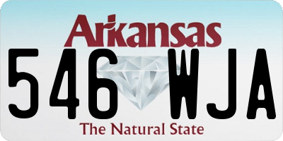 AR license plate 546WJA