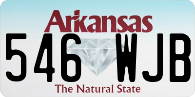 AR license plate 546WJB