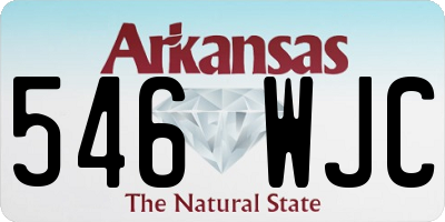 AR license plate 546WJC