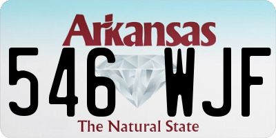 AR license plate 546WJF