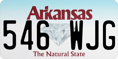 AR license plate 546WJG