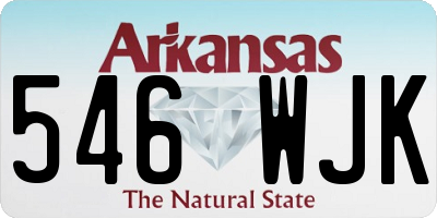 AR license plate 546WJK