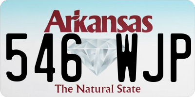 AR license plate 546WJP
