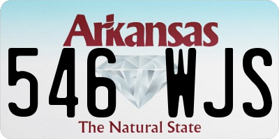 AR license plate 546WJS