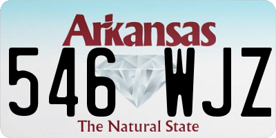 AR license plate 546WJZ