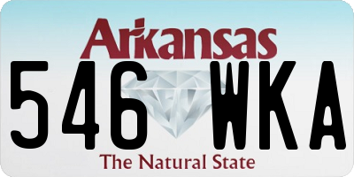 AR license plate 546WKA