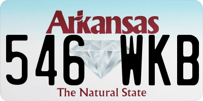 AR license plate 546WKB