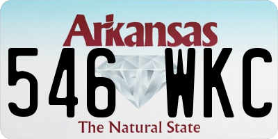 AR license plate 546WKC