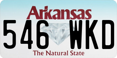 AR license plate 546WKD