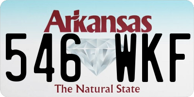 AR license plate 546WKF