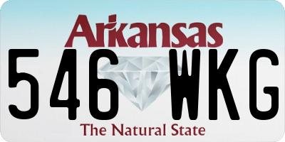 AR license plate 546WKG