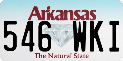 AR license plate 546WKI