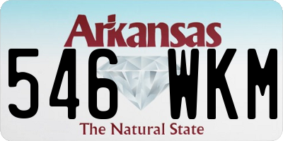 AR license plate 546WKM
