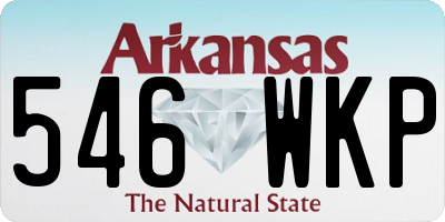 AR license plate 546WKP