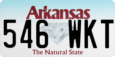 AR license plate 546WKT