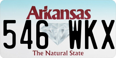 AR license plate 546WKX