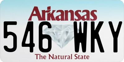 AR license plate 546WKY