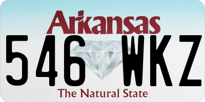 AR license plate 546WKZ