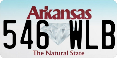 AR license plate 546WLB