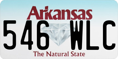 AR license plate 546WLC