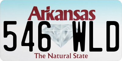 AR license plate 546WLD