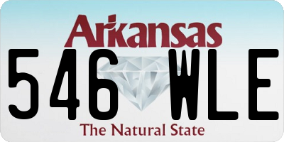 AR license plate 546WLE
