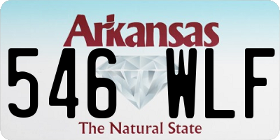 AR license plate 546WLF