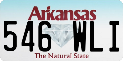 AR license plate 546WLI