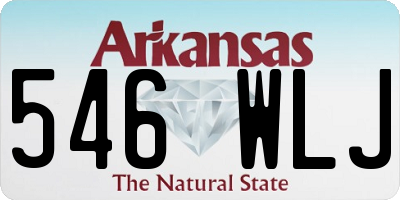 AR license plate 546WLJ