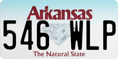 AR license plate 546WLP
