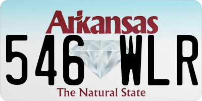 AR license plate 546WLR