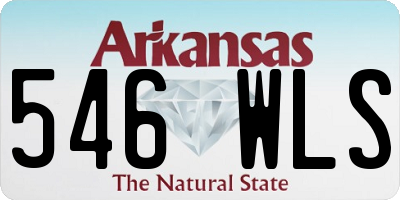 AR license plate 546WLS