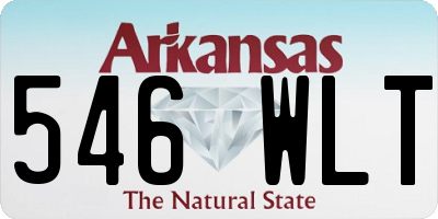 AR license plate 546WLT