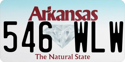 AR license plate 546WLW