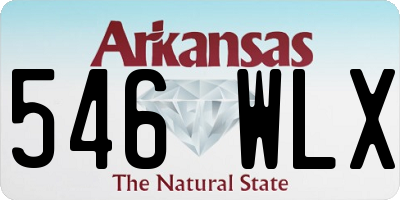 AR license plate 546WLX