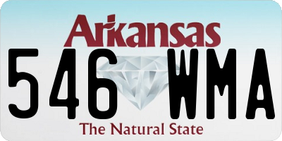AR license plate 546WMA