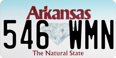 AR license plate 546WMN