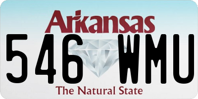 AR license plate 546WMU