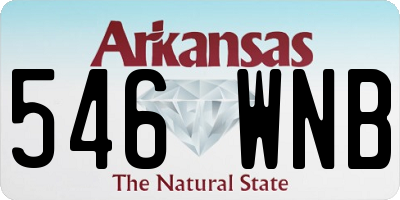 AR license plate 546WNB