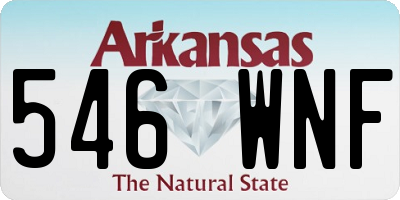 AR license plate 546WNF