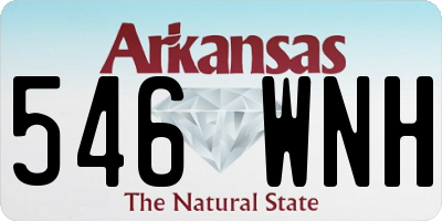 AR license plate 546WNH