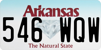 AR license plate 546WQW