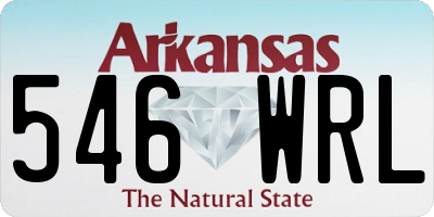 AR license plate 546WRL