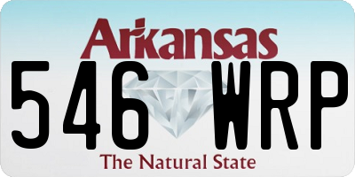 AR license plate 546WRP