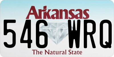 AR license plate 546WRQ