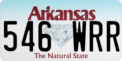 AR license plate 546WRR