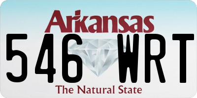AR license plate 546WRT
